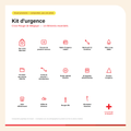 Kit d'urgence Croix-Rouge de Belgique